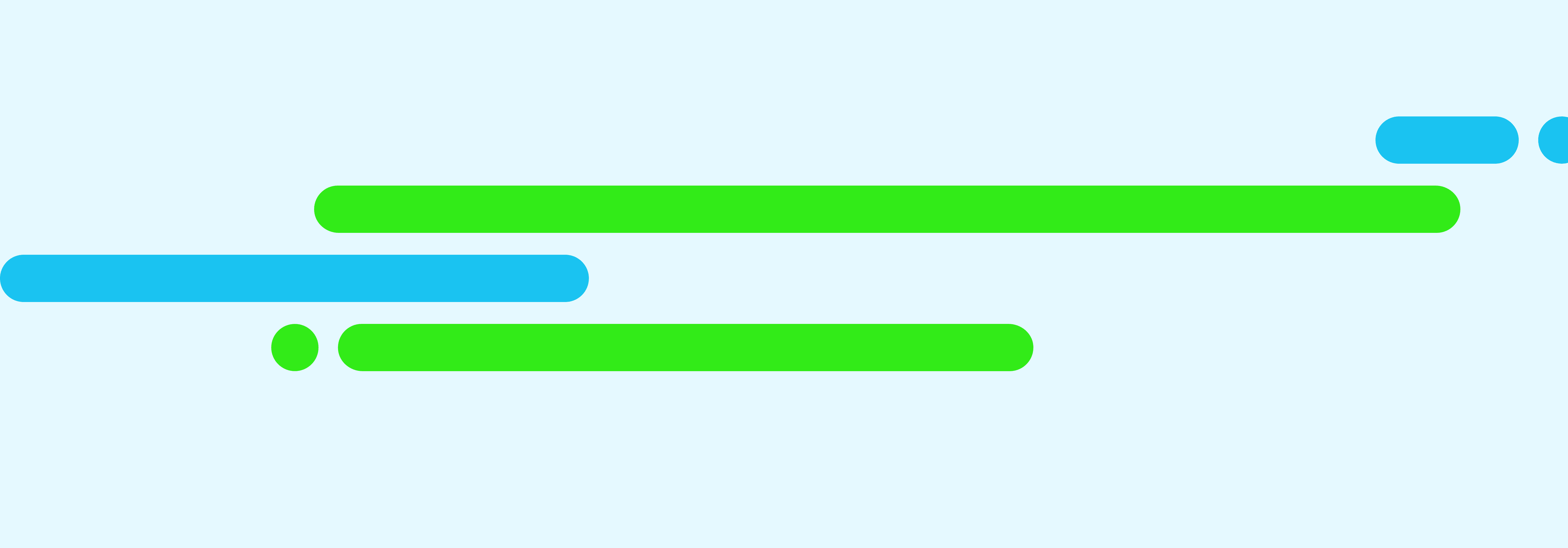 Blue and green lines